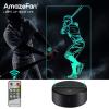 imageAmazeFan Baseball Night Light for Kids  3D Baseball Night Lamp 7 Colors Optical Illusion Touch ampamp Remote Control with 2 Acrylic Flats Best Birthday Christmas New Year Gifts for Boys Girls Baby