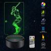 imageAmazeFan Baseball Night Light for Kids  3D Baseball Night Lamp 7 Colors Optical Illusion Touch ampamp Remote Control with 2 Acrylic Flats Best Birthday Christmas New Year Gifts for Boys Girls Baby