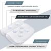 imageAmazeFan Bath Pillow Bathtub Spa Pillow with 4D Air Mesh Technology and 7 Suction Cups Helps Support Head Back Shoulder and Neck Fits All Bathtub Hot Tub and Home Spa US Patent Design