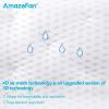 imageAmazeFan Bath Pillow Bathtub Spa Pillow with 4D Air Mesh Technology and 7 Suction Cups Helps Support Head Back Shoulder and Neck Fits All Bathtub Hot Tub and Home Spa US Patent Design