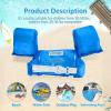 imageAmazeFan Kids Swim Life Jacket Vest for Swimming Pool Swim Aid Floats Toddler Swim Vest with Storage BagSuitable for 3050 lbs InfantBabyToddlerChildrenSeaBeachTreasure Blue TRex