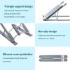 imageAmazeFan Laptop Stand Aluminum MacBook Stand for Desk 7 Levels Adjustable Height Notebook Stand Ergonomic Computer Holder Compatible with 10156 Inch Laptops Silver