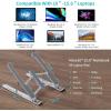 imageAmazeFan Laptop Stand Aluminum MacBook Stand for Desk 7 Levels Adjustable Height Notebook Stand Ergonomic Computer Holder Compatible with 10156 Inch Laptops Silver