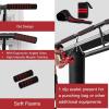 imageAmazeFan Pull Up Bar Doorway with Ergonomic Grip  Fitness ChinUp Frame for Home Gym Exercise  MultiAngle Grip  2024 Upgrade Smart Hook Fits Almost All DoorsBlackRed