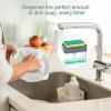 imageAmazeFan Soap Pump Dispenser and Sponge Holder 2 in 1 One Hand Soap Pump and Sponges Caddy Durable and Easy to Clean for Kitchen Bathroom Dishwashing Taps with 22 SpongesSoap Dispenser with 22 Pack Sponges