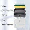 imageAmazeFan Soap Pump Dispenser and Sponge Holder 2 in 1 One Hand Soap Pump and Sponges Caddy Durable and Easy to Clean for Kitchen Bathroom Dishwashing Taps with 22 SpongesSoap Dispenser with 22 Pack Sponges