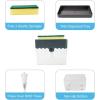 imageAmazeFan Soap Pump Dispenser and Sponge Holder 2 in 1 One Hand Soap Pump and Sponges Caddy Durable and Easy to Clean for Kitchen Bathroom Dishwashing Taps with 22 SpongesSoap Dispenser with 22 Pack Sponges