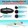 imageAmazeFan Swim Training Belts Swim Training Leash Swim Tether Stationary Swimming Swim Harness Static Swimming Belt Swim Bungee Cords Resistance Bands Blue 2