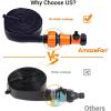 imageAmazeFan Trampoline Sprinklers Outdoor Trampoline Spray Hose Water Park Fun Summer Water Game Toys for Kids Boys and Girls393 Feet