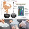 imageDinosaur Night Light for Kids  3D Dinosaur Lamp 16 Colors Optical Illusion Touch ampamp Remote Control with 3 Acrylic Flats Best Christmas Birthday New Year Gifts for Boys Girls Kids Baby 3 Dinosaurs