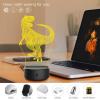 imageDinosaur Night Light for Kids  3D Dinosaur Lamp 16 Colors Optical Illusion Touch ampamp Remote Control with 3 Acrylic Flats Best Christmas Birthday New Year Gifts for Boys Girls Kids Baby 3 Dinosaurs