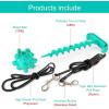 imageDog Tie Out Cable for Dogs Great for Camping or The Garden Suitable for Harness Leash ampamp Chain Attachments Lake Blue