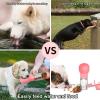 imageDog Water Bottle for Walking Multifunctional and Portable Dog Travel Water Dispenser with Food ContainerDetachable Design Combo Cup for Drinking and EatingSuitable for Cats and Puppy Pink