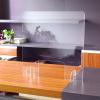 imageProtective Sneeze Guard for Counter and Desk 32quotw x 24quoth  Freestanding Clear Acrylic Shield for Business ampamp Customer Safety Portable Plexiglass Barrier Food Screen PassThrough Transaction Window