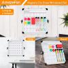 imageWhiteboard Dry Erase Boards Portable White Board Double Sided Magnetic Board StandFoldable Hanging Wall Desktop Boards Easel for Kids Students Teacher for School Home Kitchen Office 24x18 InchPure White