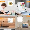 imageWhiteboard Dry Erase Boards Portable White Board Double Sided Magnetic Board StandFoldable Hanging Wall Desktop Boards Easel for Kids Students Teacher for School Home Kitchen Office 24x18 InchPure White