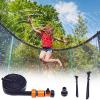 imageAmazeFan Trampoline Sprinklers Outdoor Trampoline Spray Hose Water Park Fun Summer Water Game Toys for Kids Boys and Girls393 Feet