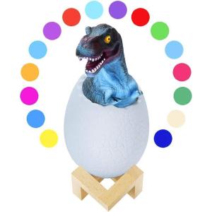 imageAmazeFan Dinosaur Night Light Dinosaur Lamp with 16 Colors Remote Control ampamp Pat ampamp Touch Dinosaur Toys for Kids Boys Girls Baby Best Christmas Birthday New Year Gifts