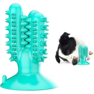 imageAmazeFan Extremely Bite Resistant Natural Rubber Dog Toothbrush Toys Dog Teeth Cleaning Chew Toys for ChewingTeeth Cleaning Suitable for Small Medium Large Dogs