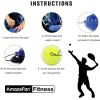 imageAmazeFan Tennis Trainer Rebound Baseboard with 3 Long Rope Balls Great for Singles Training SelfStudy Practice Tennis Training Tools for Kids Adults Beginners