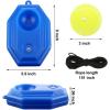 imageAmazeFan Tennis Trainer Rebound Baseboard with 3 Long Rope Balls Great for Singles Training SelfStudy Practice Tennis Training Tools for Kids Adults Beginners